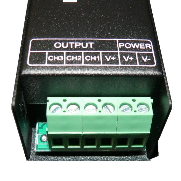 Slim LED RGB DMX512 Decoder Controller digitale Display Anzeige 3 x 4A pro Kanal PWM Dimmer RJ45 Anschluss